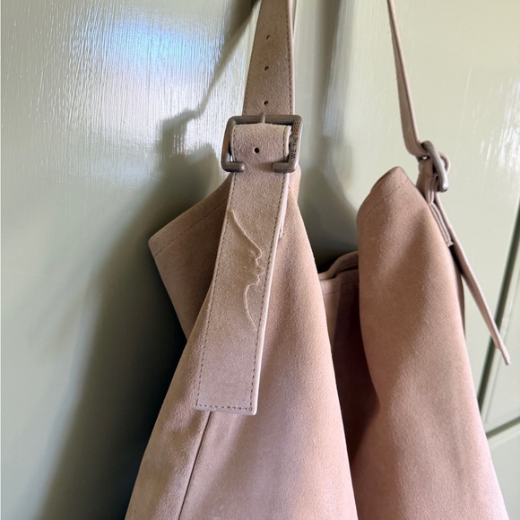 Free People We The Free Honor Oversized Tote Bag Suede Brown Boho Contemporary - Picture 2 of 5